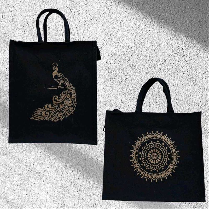 Beautiful Black Canvas Bags Combo For Gifting