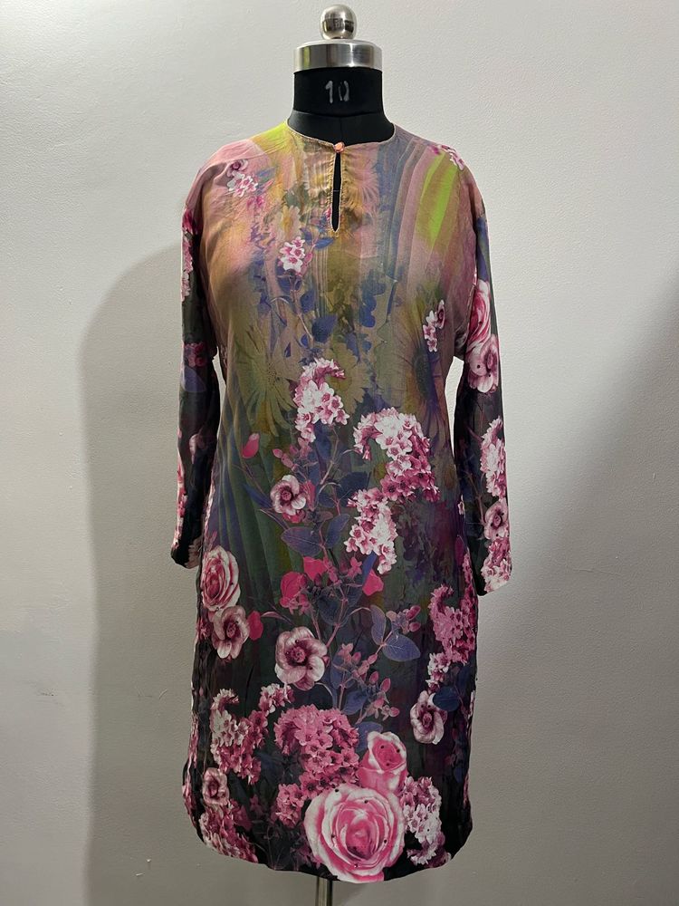 Floral Print Kurta