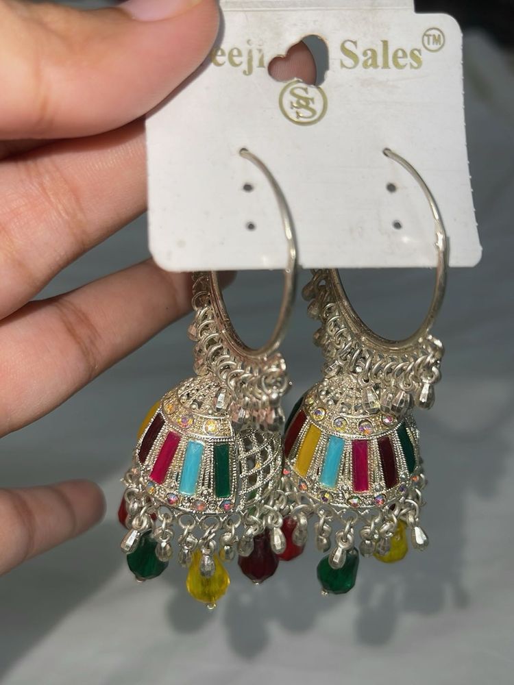 Beautiful Multicolour Jhumka