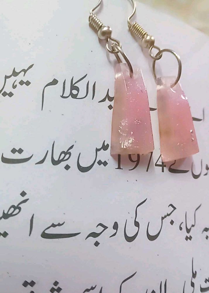 Resin art earrings