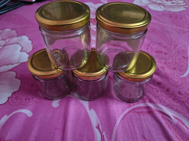 Glass Storage Jars (Set of 5)
