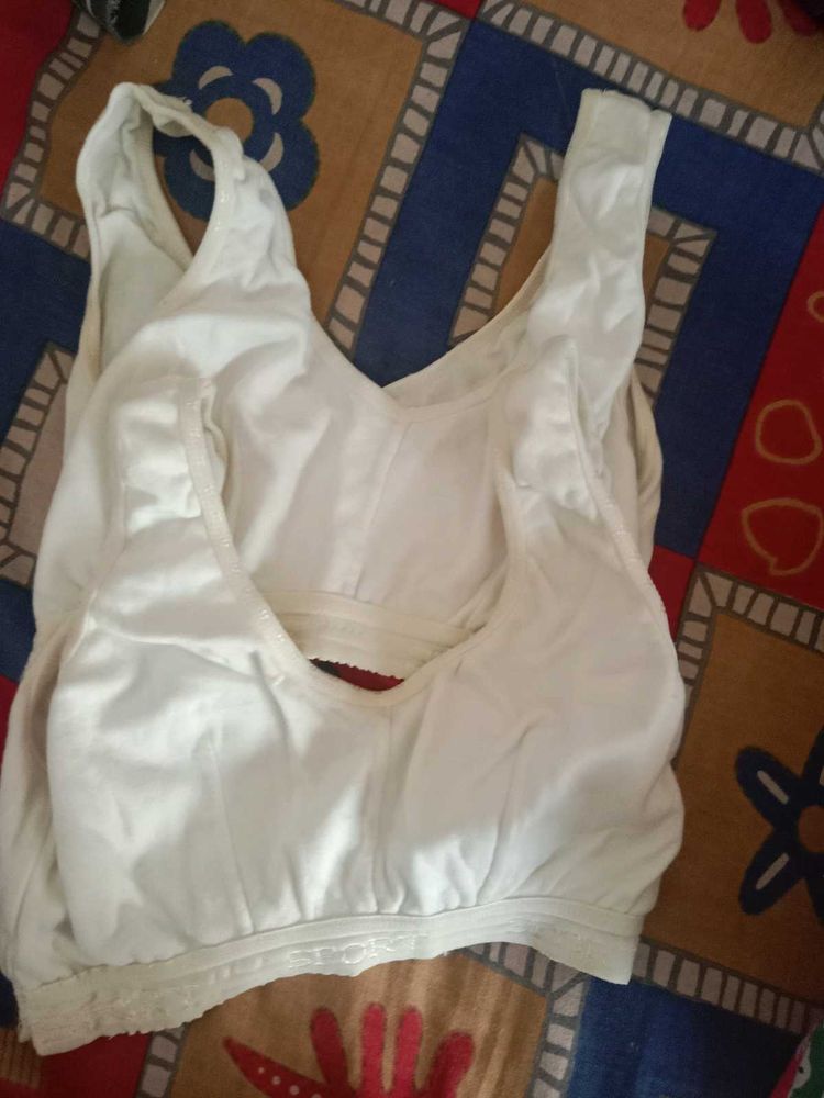Comfy White Bra Combo Of 2