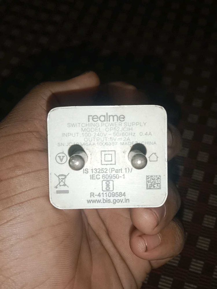 REALME PHONE ADAPTER WITH 5V AND 2A