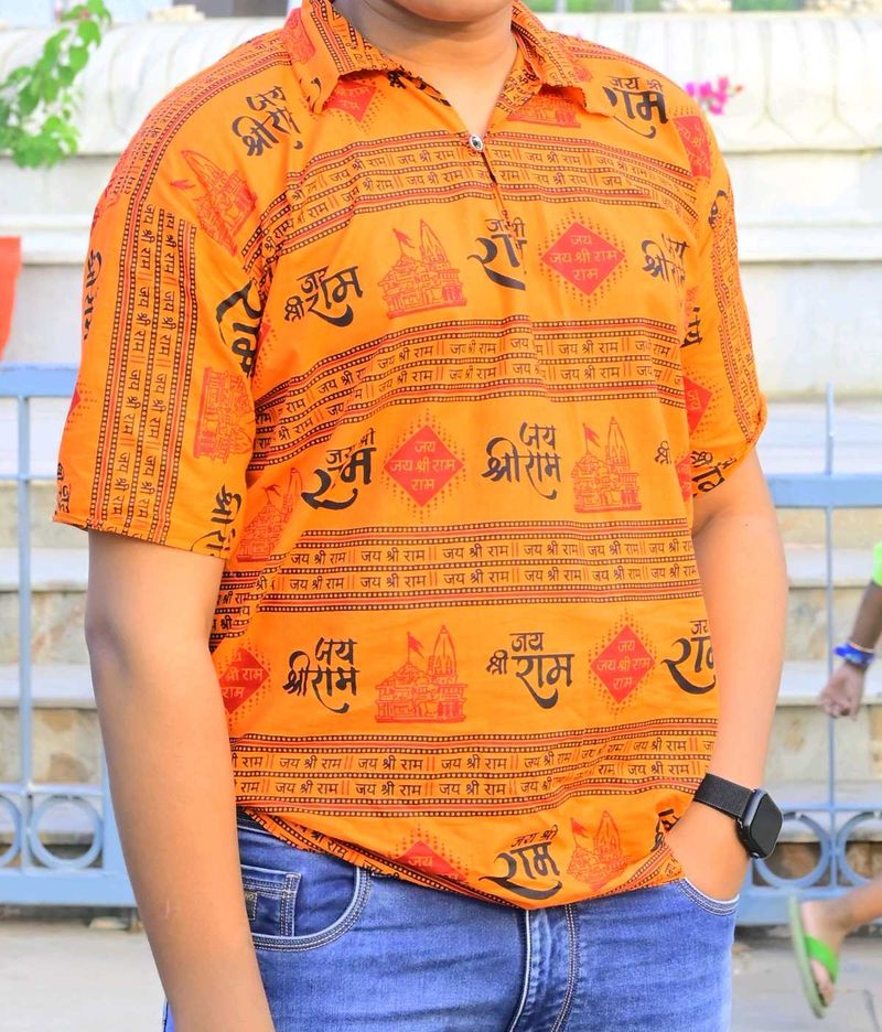 Jai Shree Ram Printed Shirt