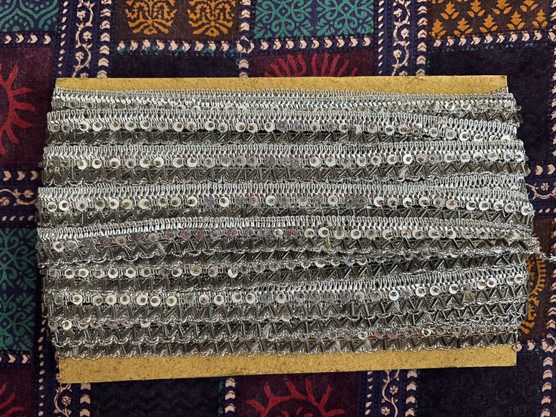 Full Roll Of Silver Lace