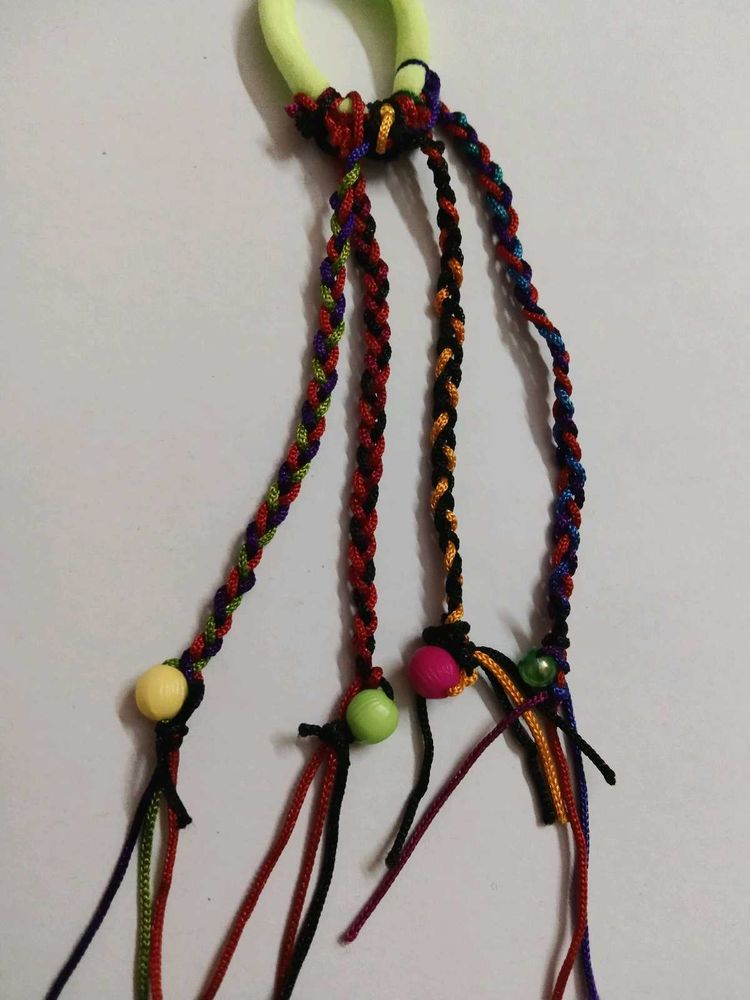 Colorful Braided Hair Tie