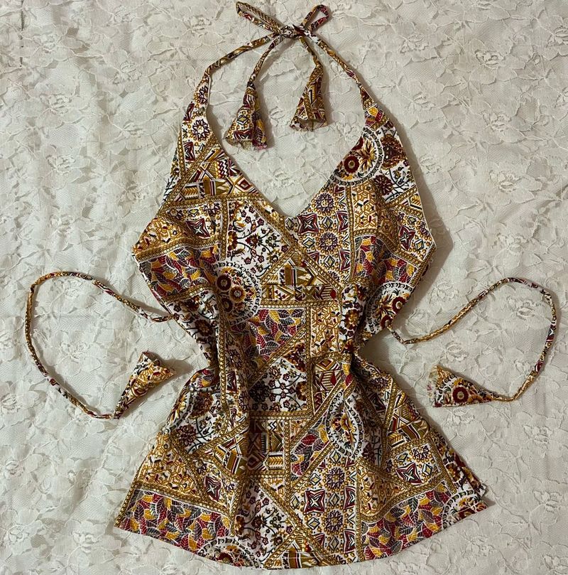 Sunny Halter neck y2k Kurti