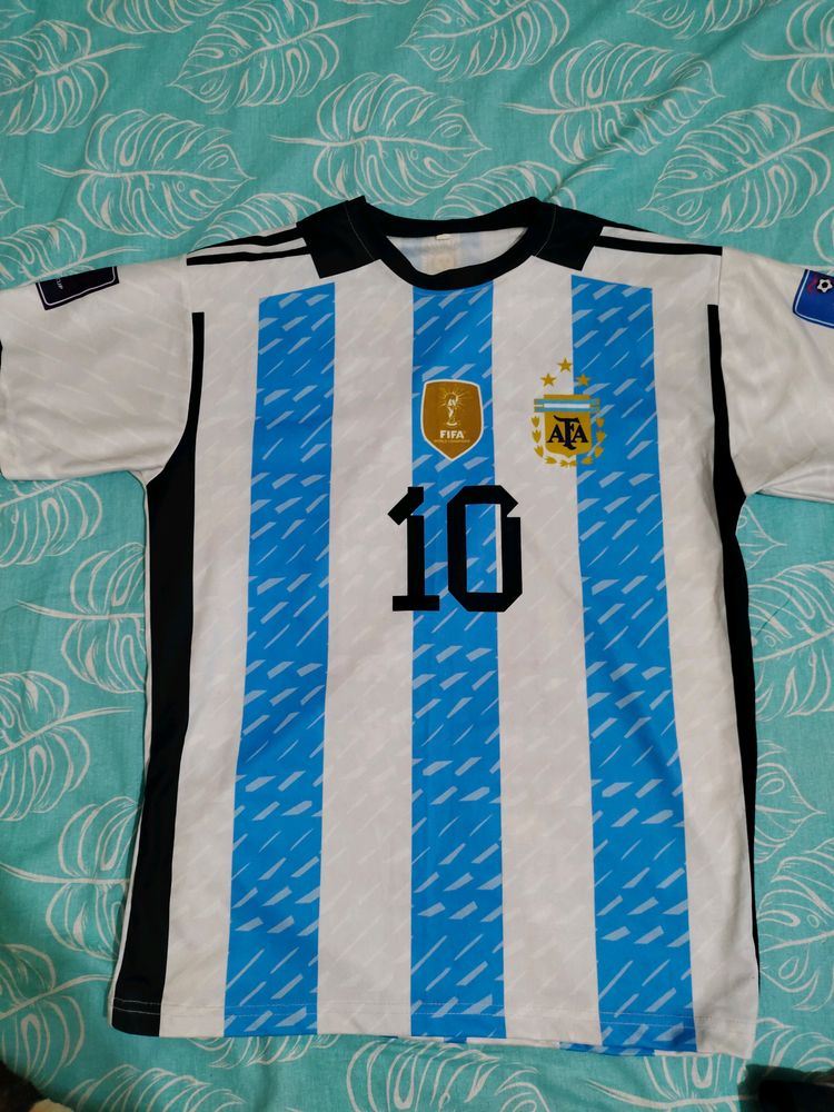 A Limited Piece Soccer Jersey With Messi No. 10