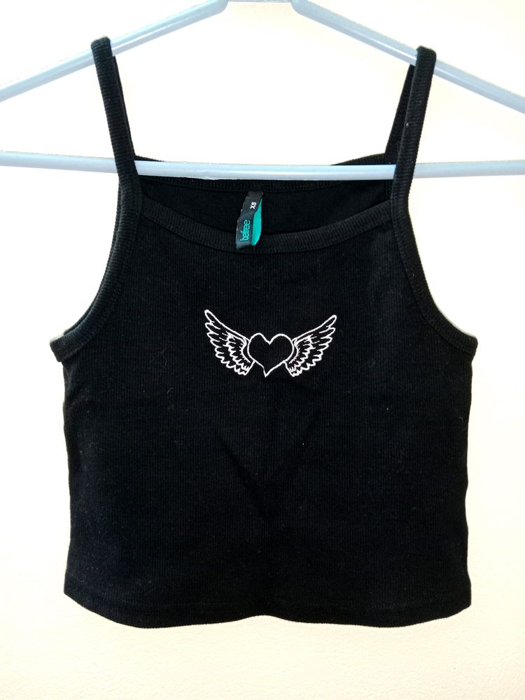 Y2k Spaghetti Sleeve Ribbed Top