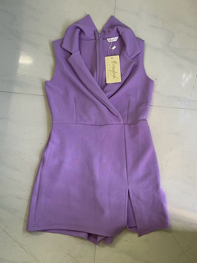 Chic Lavender Skort Dress