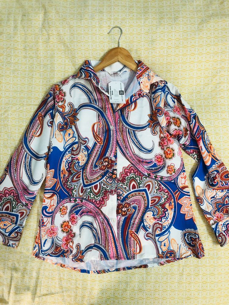 Paisley Print Top