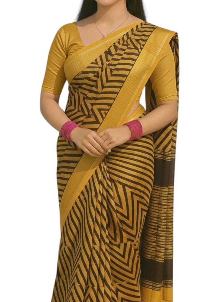 Elegant Striped Saree