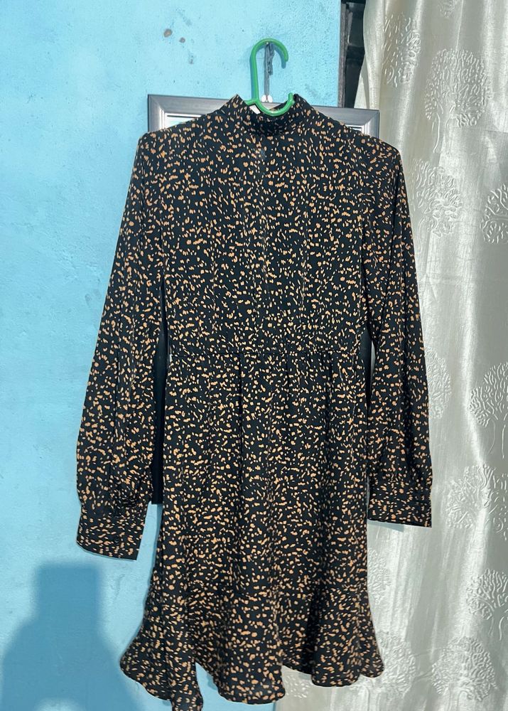 Patterned Mini Dress