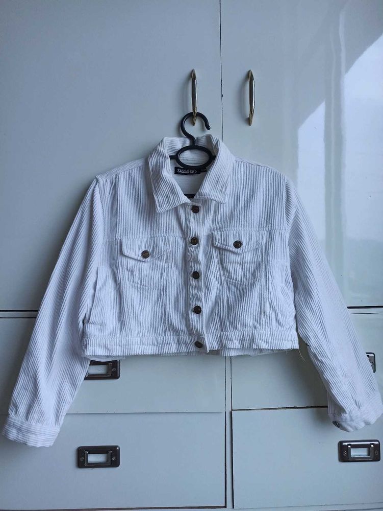 Cropped Corduroy Jacket