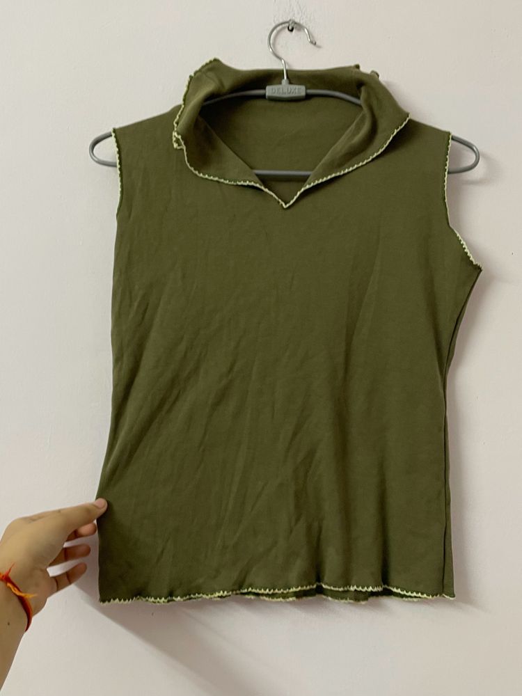 BODYCON OLIVE TOP