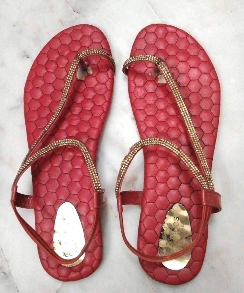 Red Sandals