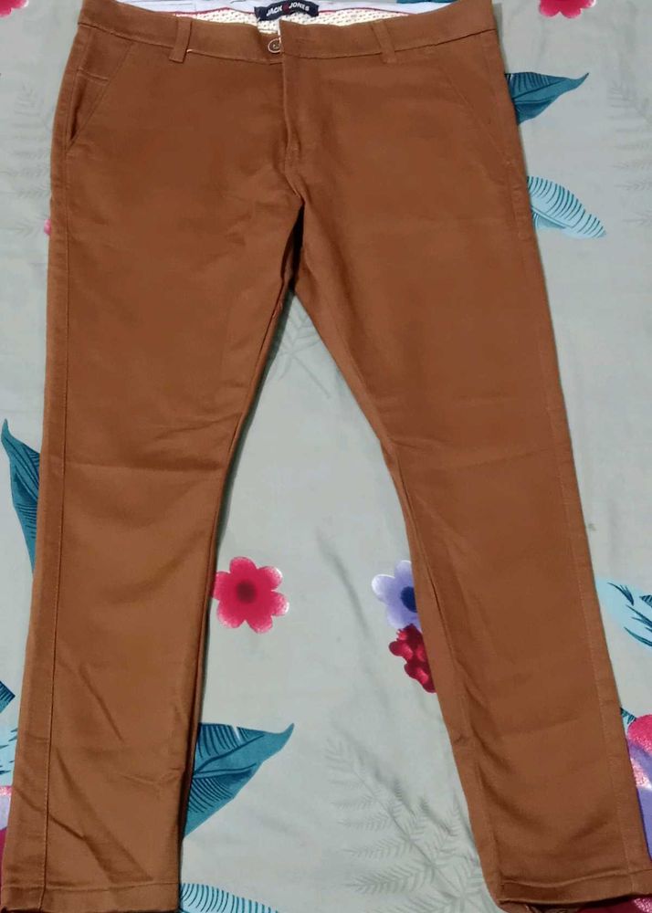 Jack &amp; Jones Brown Chinos