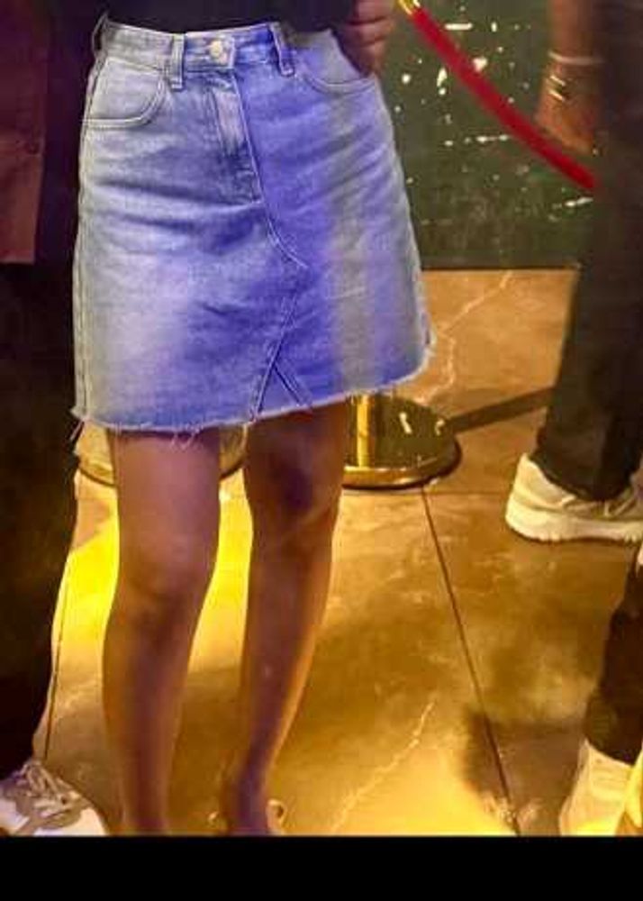 Denim Mini Skirt