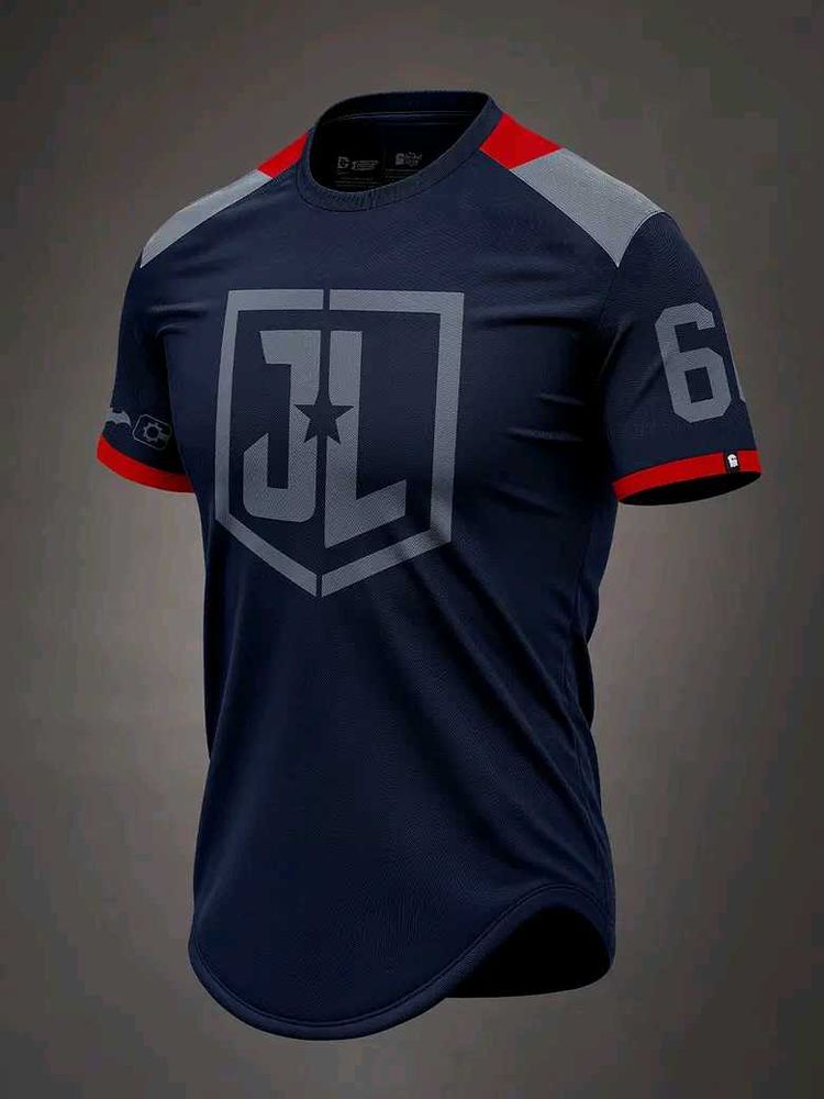 Men&#39;s Justice League: Logo Blue Printed Regular