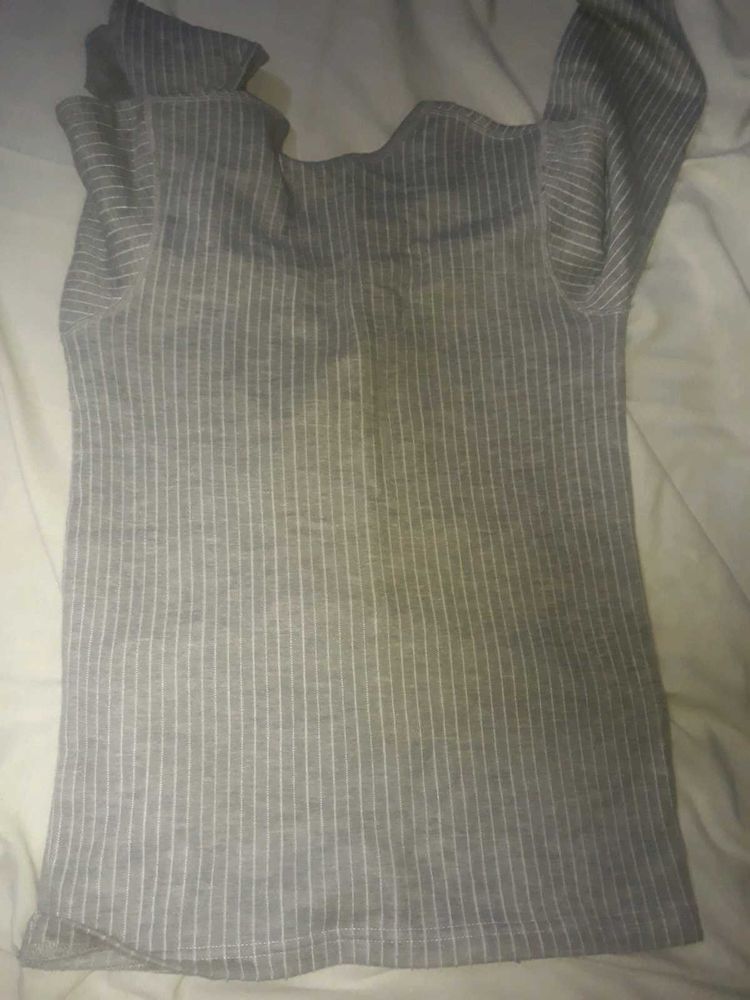 Striped Grey Top