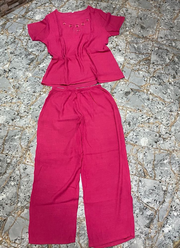 embroidered Co-ord