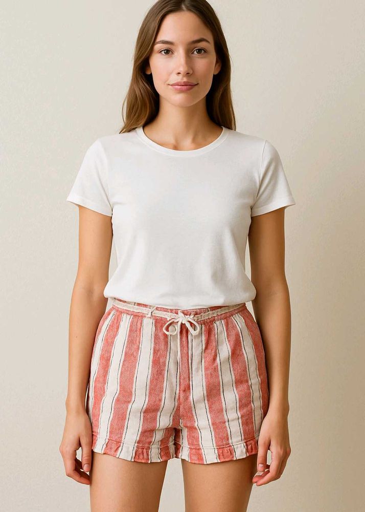 &#34;Chic Summer Striped Short