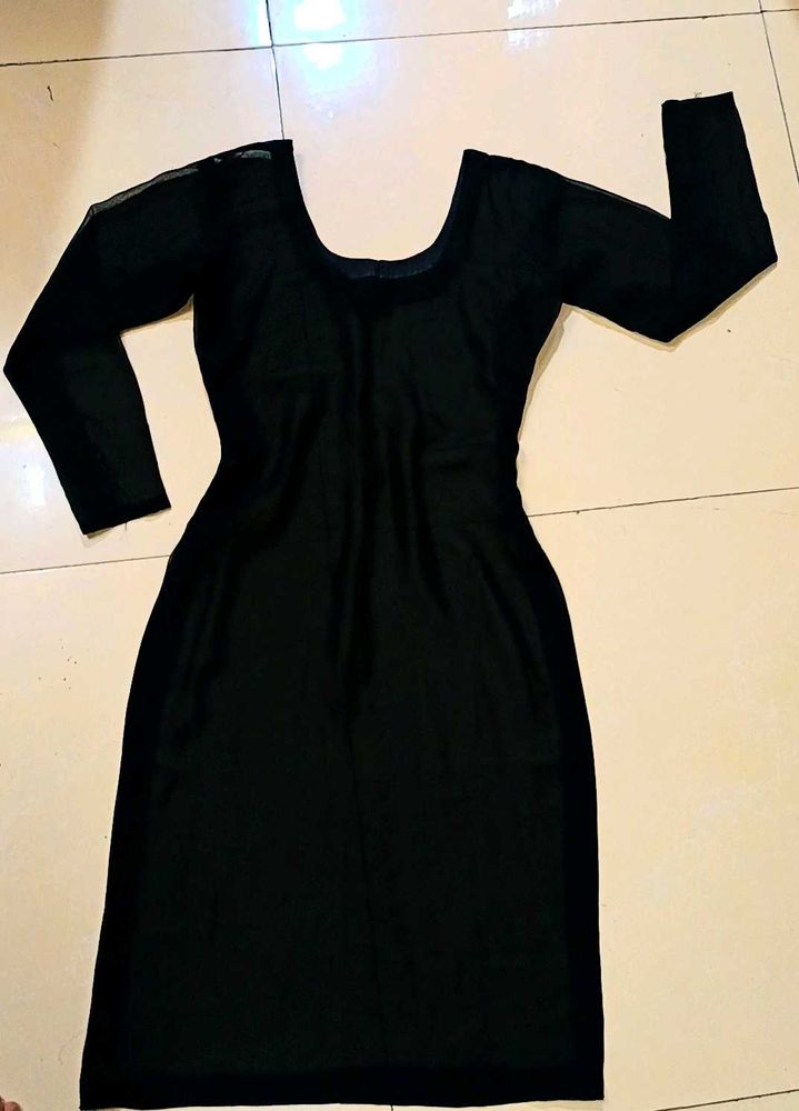 Georgette Meesh Sheer Full Sleeve Kurti