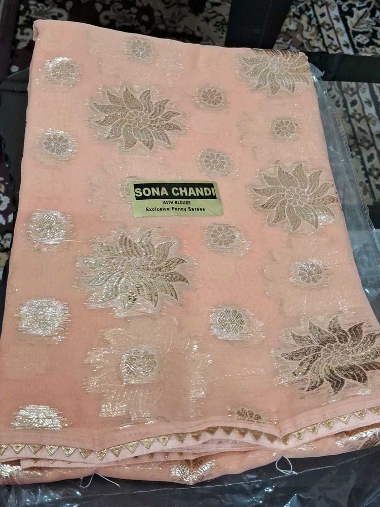 Elegant Sona Chandi Saree