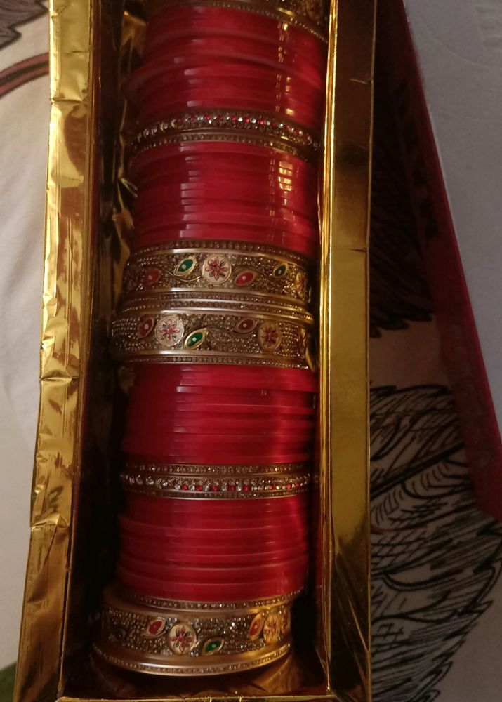 Pure Red Punjabi Chuuda