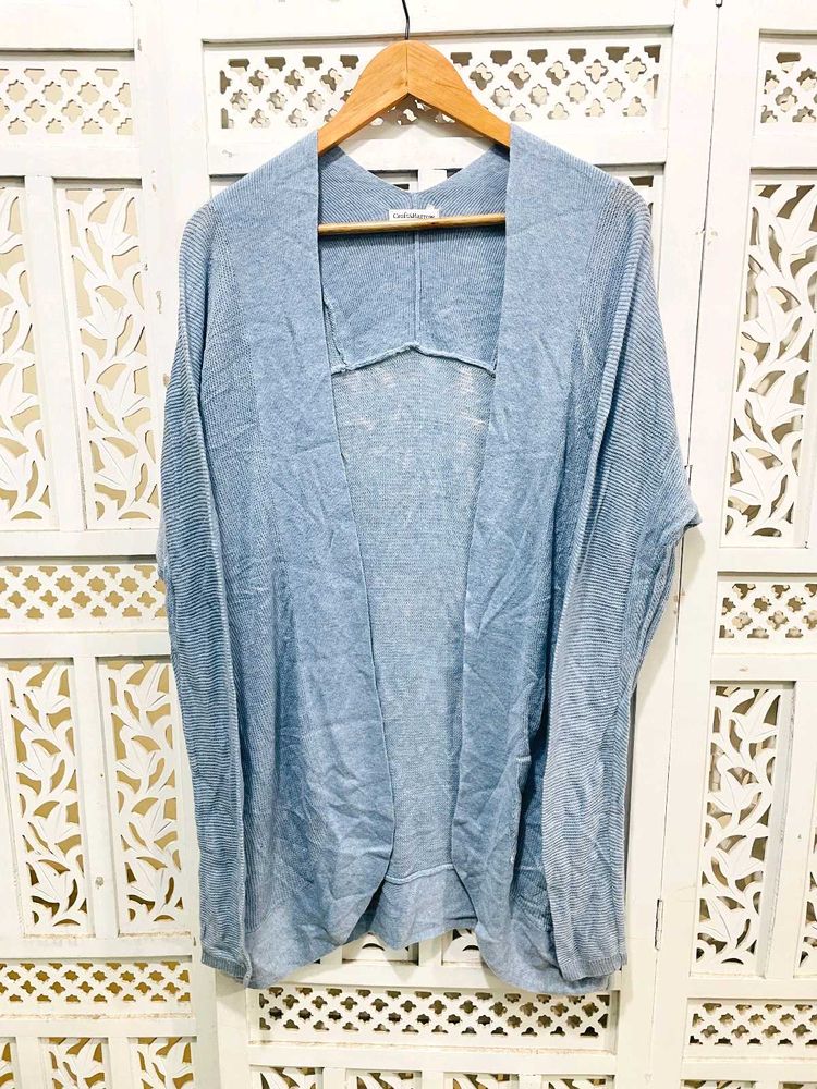 Blue Open Cardigan C