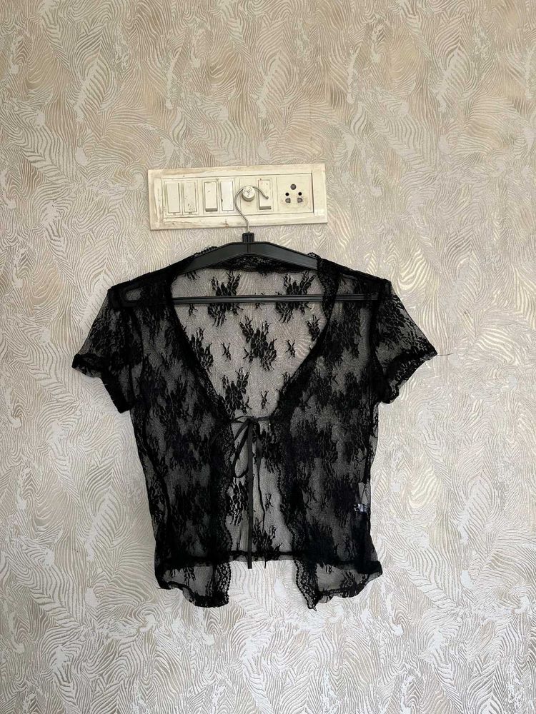 Mesh Black Pinteresty Top