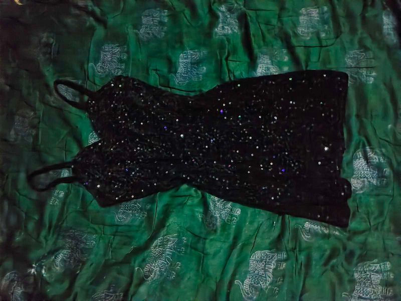 Sparkly Black Mini Dress