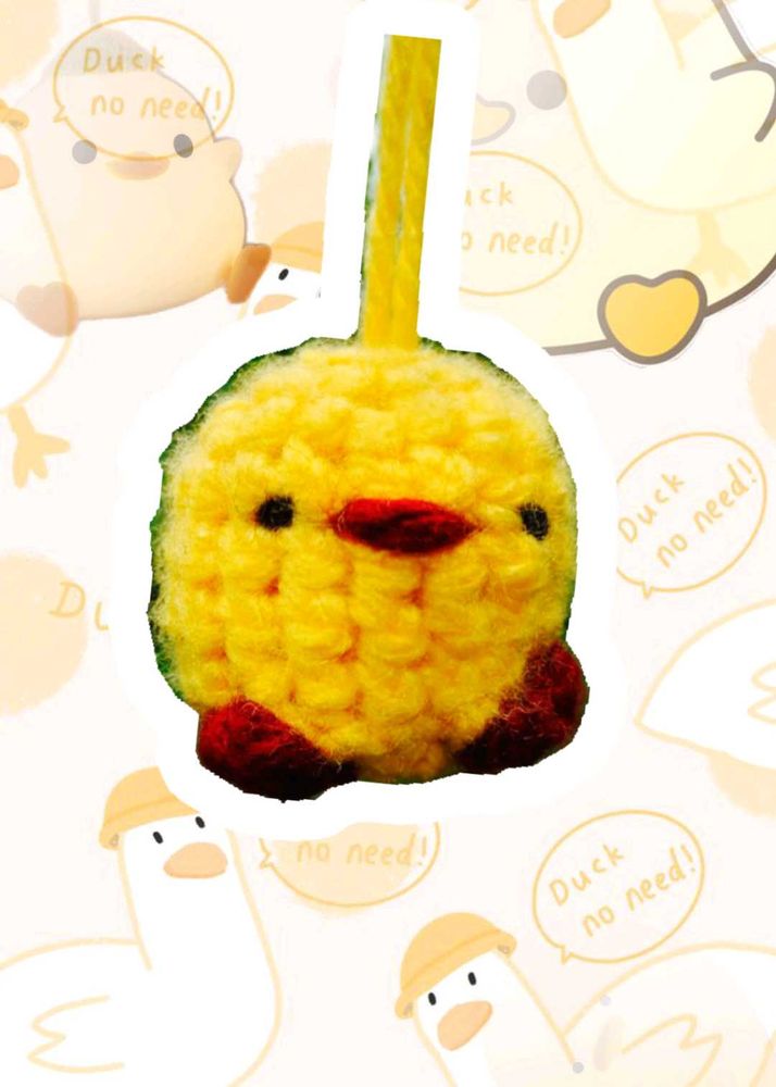 ✨️🌻Cute Crochet Duck Charm🌻✨️