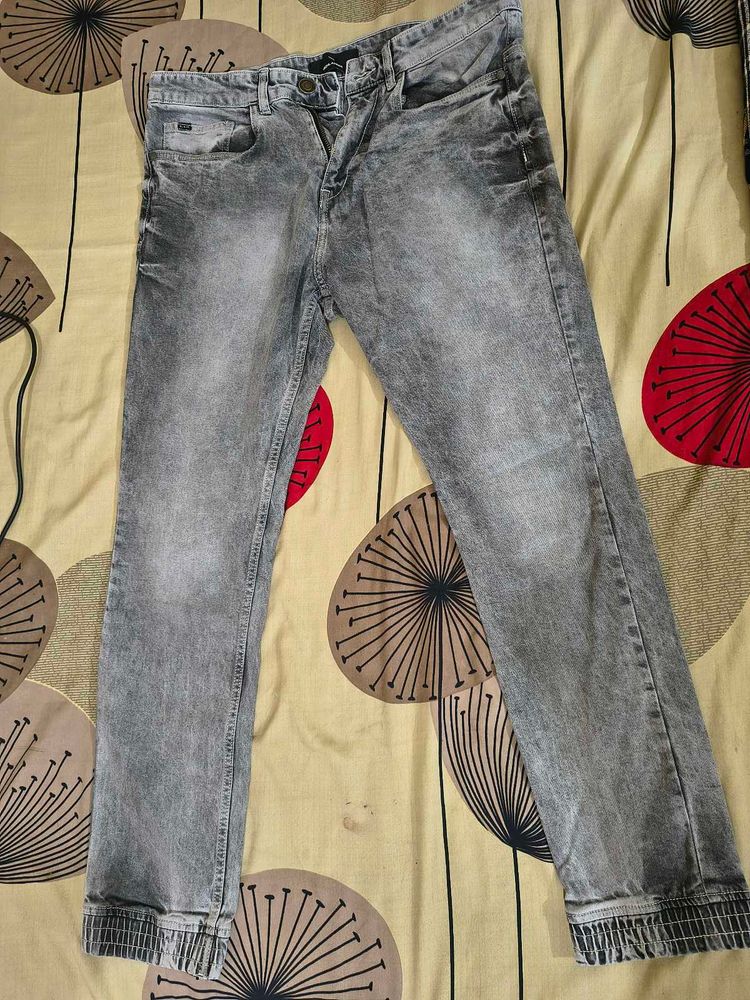 Gray Denim Jeans