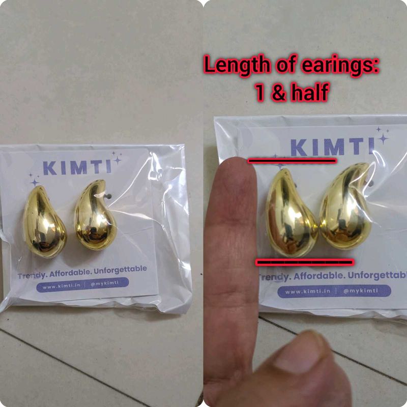 KIMTI Gold Drop Earrings