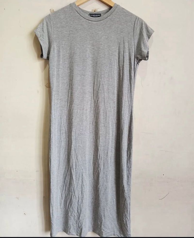 Gray T-Shirt Dress