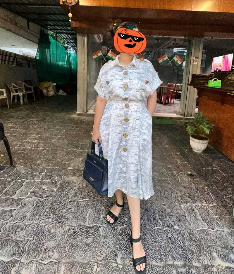 Newspaper dress( belt not available)