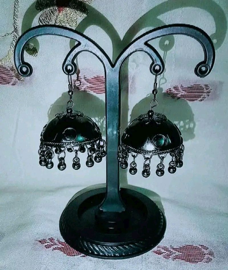 Oxidised Mini Jhumka
