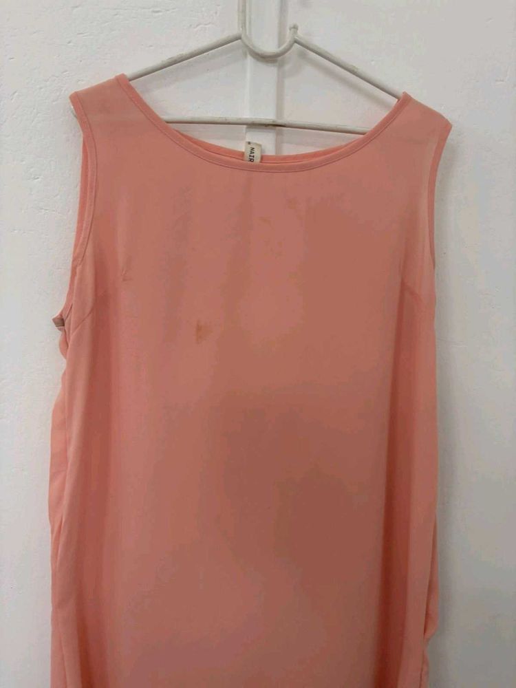Peach Sleeveless Top
