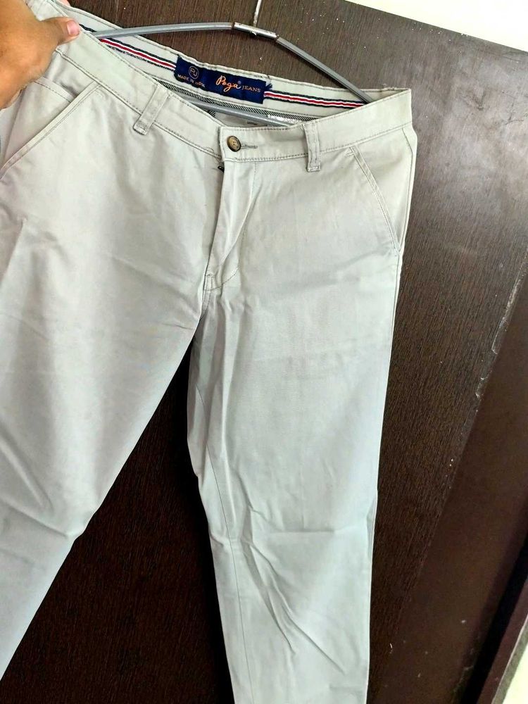Men's Casual Beige Trousers