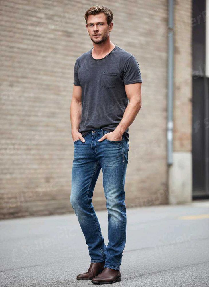 Men&#39;s Blue Jeans very good quality streching