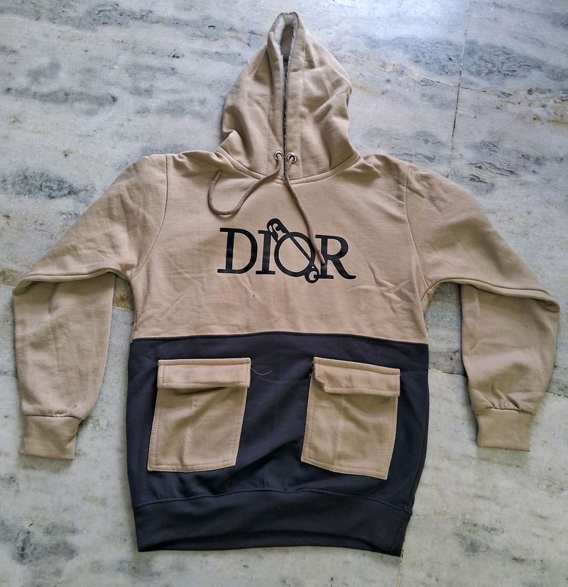 CREAM  HOODIE