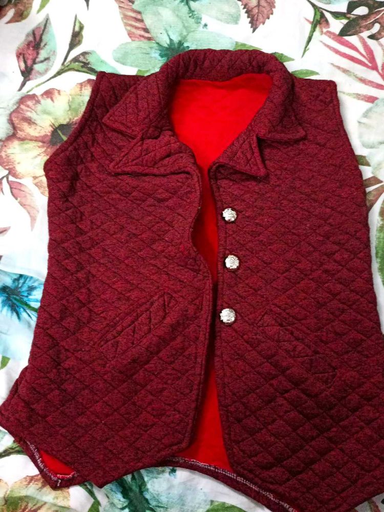 Red Quilted Vest