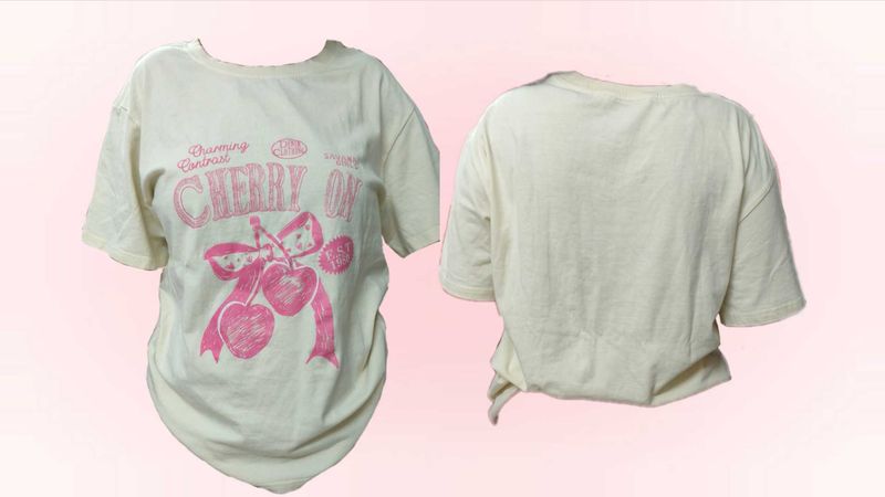 *Free Earring/Price Drop*🍒Savana Cherry On Tee
