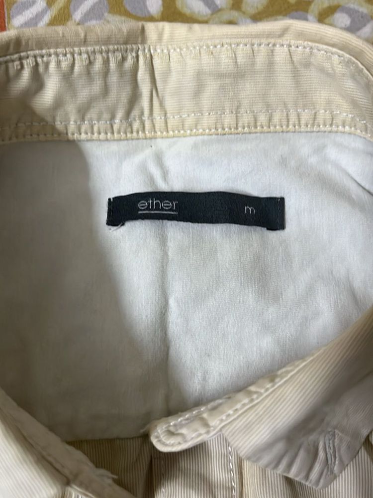 Ether Men Regular Fit Anti Microbial Cotton Linen