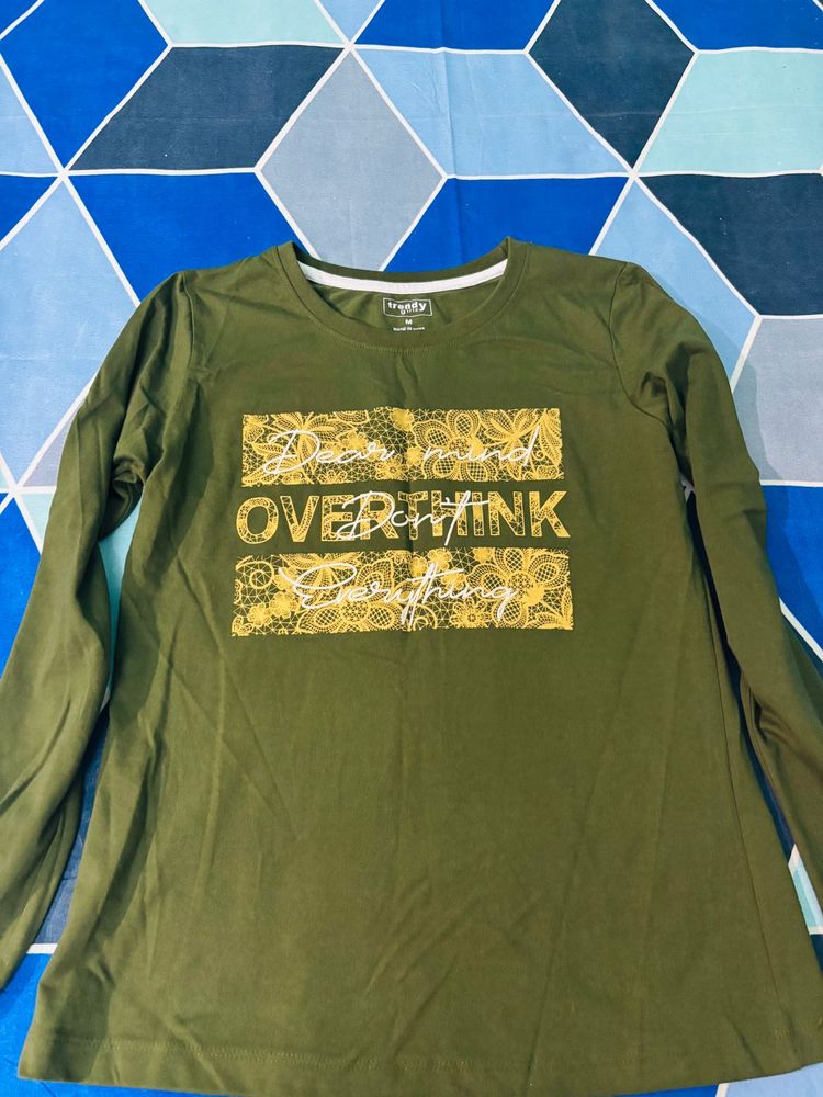 Olive Green Graphic Tee