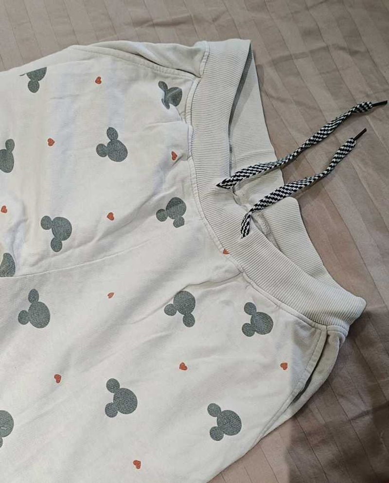 Mickey Mouse White Pants.