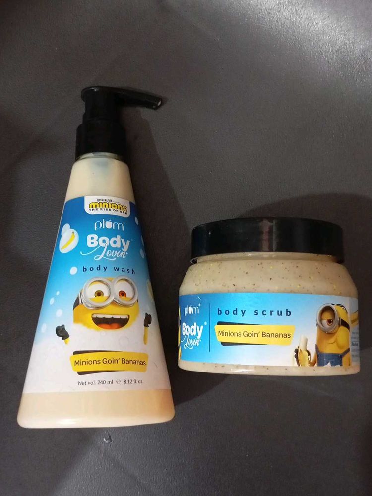 Plum Minions Body Wash &amp; Scrub