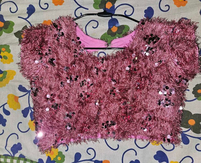 Pink Embellished Blouse