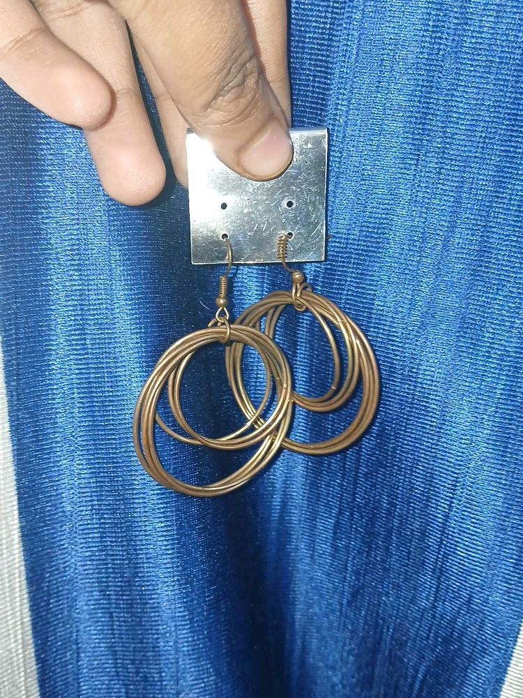 Statement Circle Earrings pair